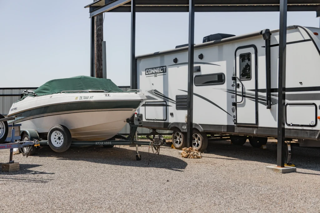 Adventure Boat and RV Storage Covered and Uncovered Parking in Justin, Texas